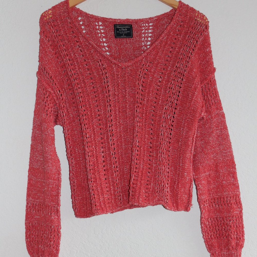 Ambercrombie and Fitch Orange Sweater - Size Small